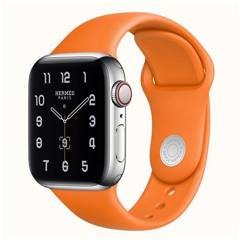 hermes apple watch band 44mm orange|Hermes Apple Watch band review.